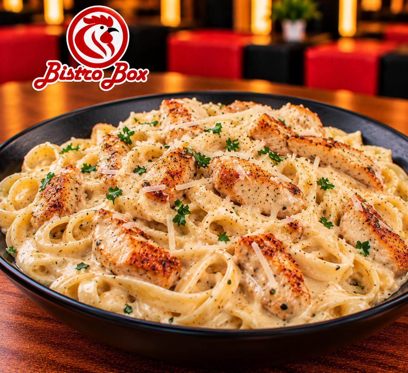 CHICKEN ALFREDO PASTA